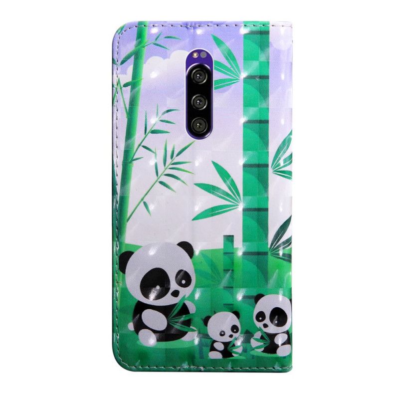 Lederhüllen Sony Xperia 1 Pandafamilie