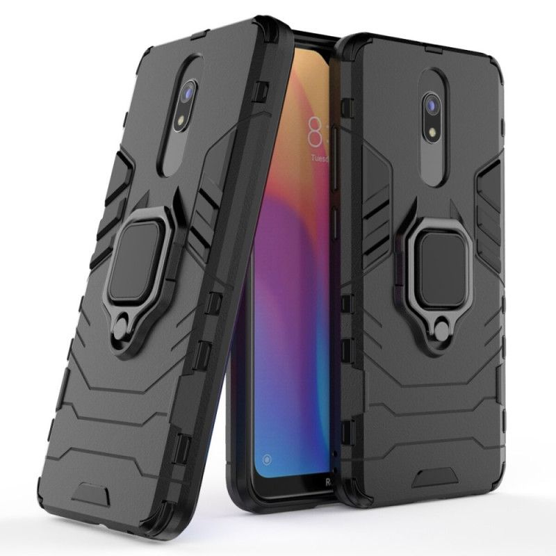 Hülle Für Xiaomi Redmi 8A Schwarz Widerstandsfähiger Ring