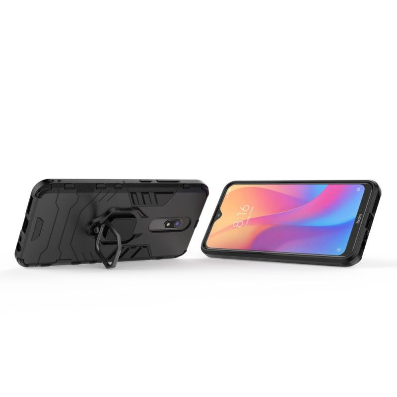 Hülle Für Xiaomi Redmi 8A Schwarz Widerstandsfähiger Ring