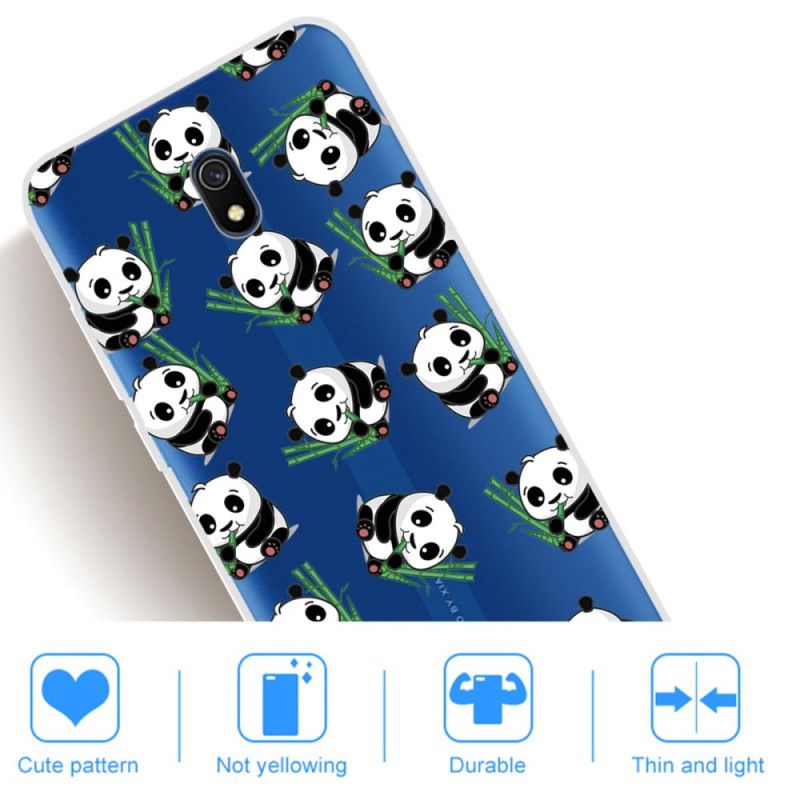 Hülle Xiaomi Redmi 8A Kleine Pandas