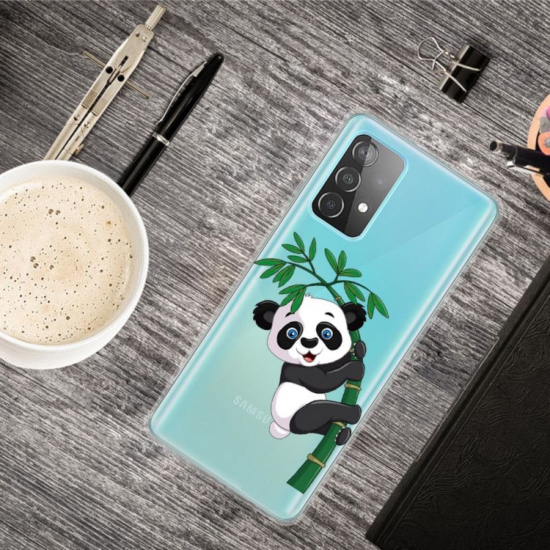 Hülle Samsung Galaxy A72 4G / A72 5G Handyhülle Panda Auf Bambus