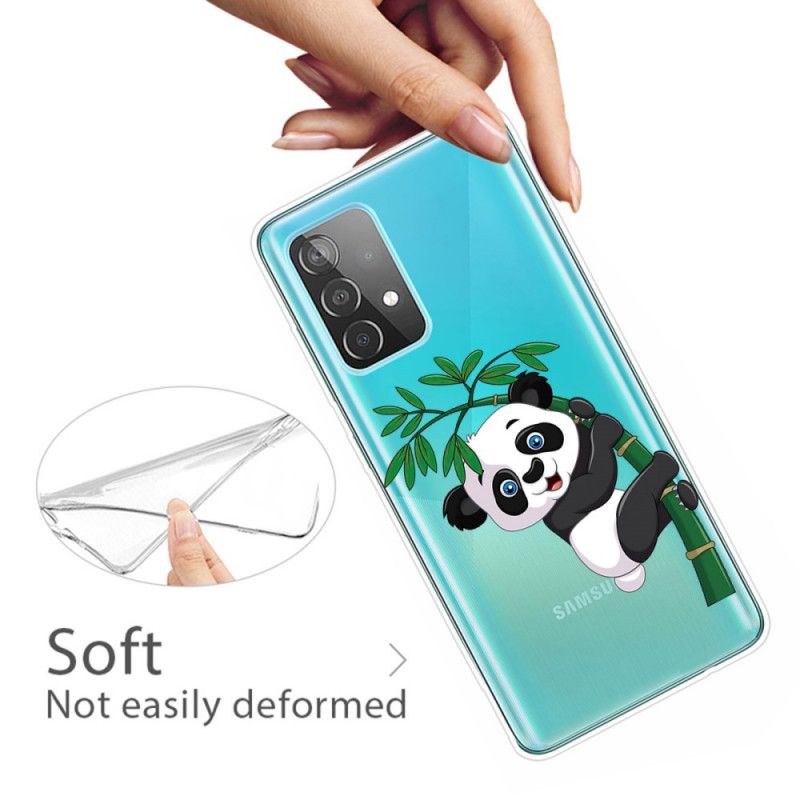 Hülle Samsung Galaxy A72 4G / A72 5G Handyhülle Panda Auf Bambus