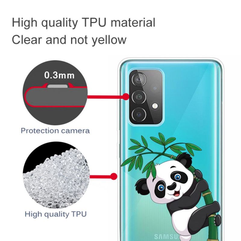 Hülle Samsung Galaxy A72 4G / A72 5G Handyhülle Panda Auf Bambus