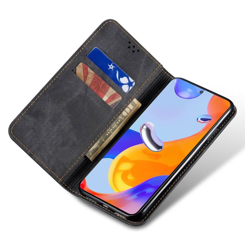 Flip Case Für Xiaomi 14 Pro Jeansstoff