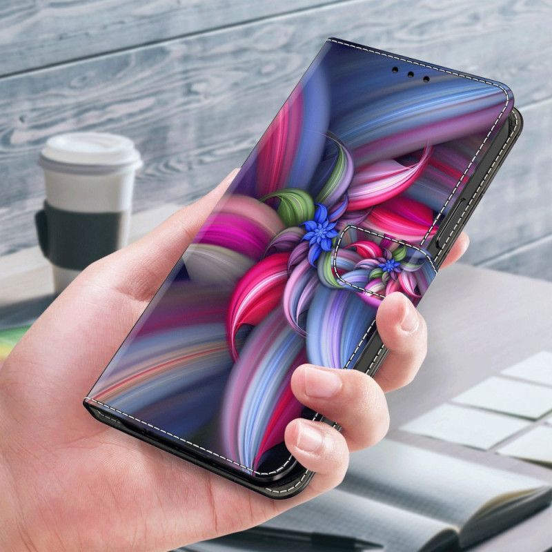 Lederhüllen Xiaomi 14 Pro Bunte Blumen