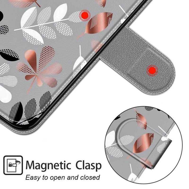 Flip Case Für Samsung Galaxy M53 5G Bettlaken Mit Umhängeband