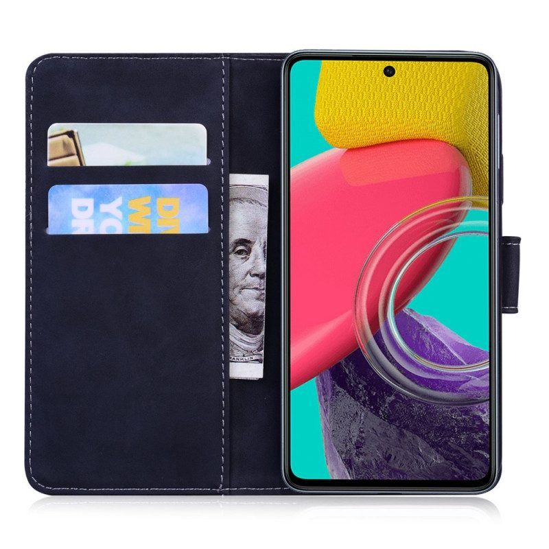 Flip Case Für Samsung Galaxy M53 5G Schmetterling