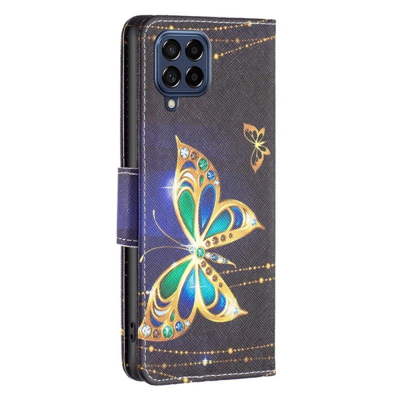 Lederhüllen Für Samsung Galaxy M53 5G Königlicher Schmetterling