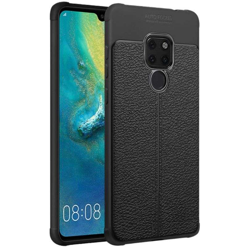 Hülle Huawei Mate 20 Schwarz Imak-Kunstledernähte