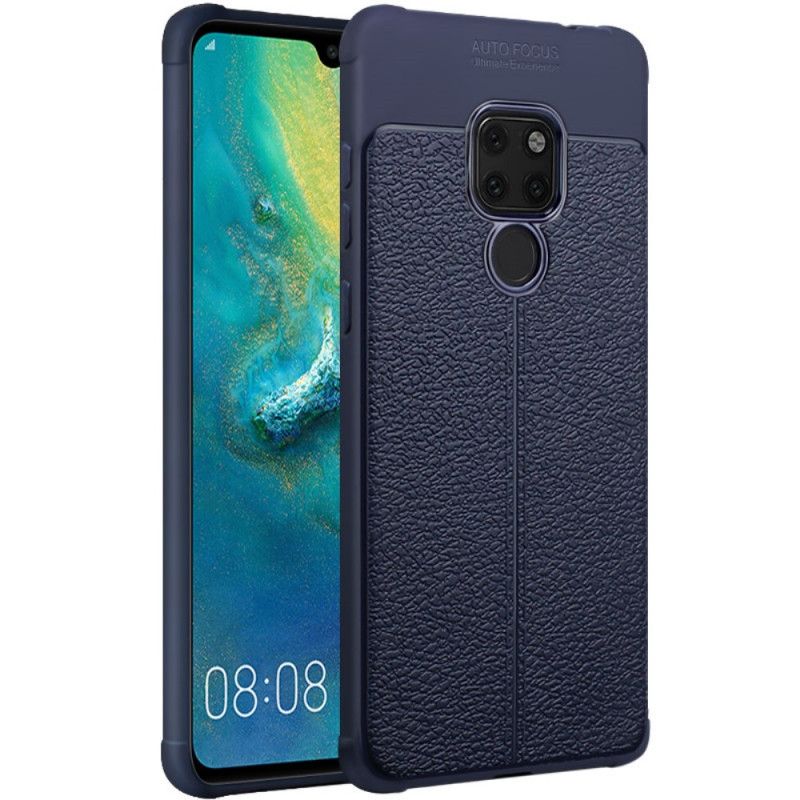 Hülle Huawei Mate 20 Schwarz Imak-Kunstledernähte