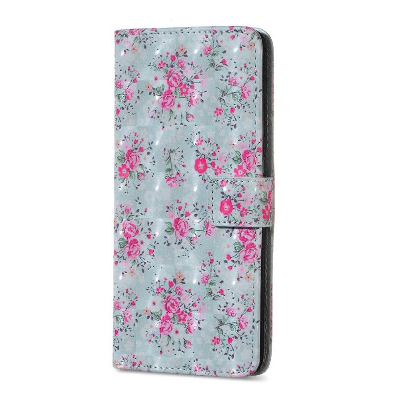 Lederhüllen Huawei Mate 20 Freiheit Design Blumen