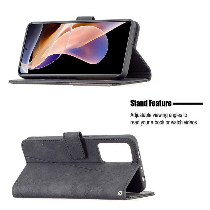Flip Case Für Xiaomi Redmi Note 11 Pro Plus 5G Binfen-farbdreiecke