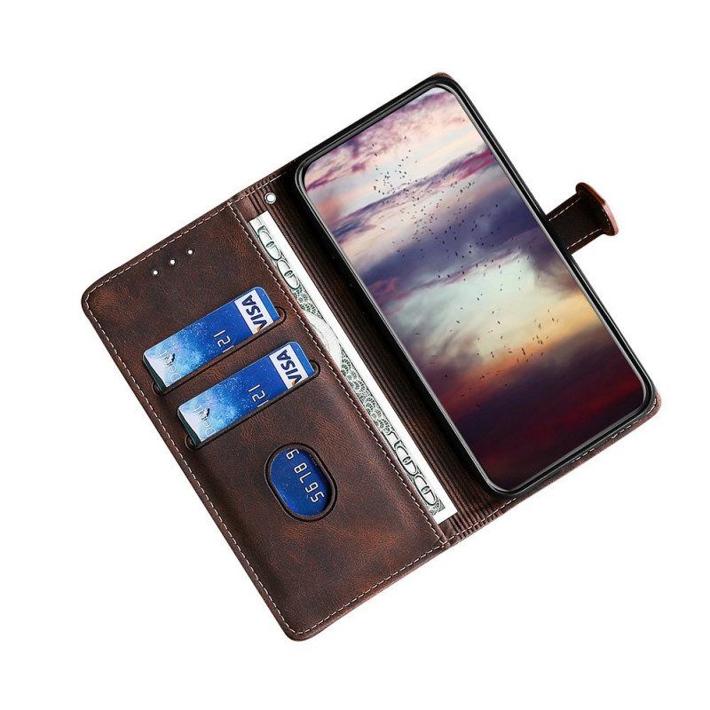 Flip Case Für Xiaomi Redmi Note 11 Pro Plus 5G Kunstleder Bicolor Stylisch