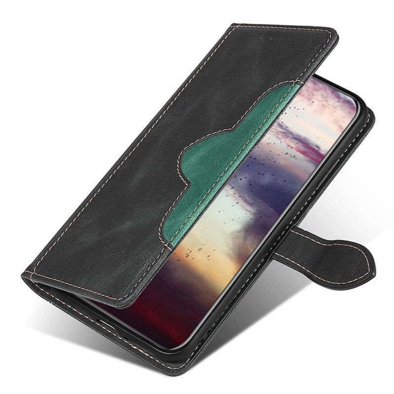 Flip Case Für Xiaomi Redmi Note 11 Pro Plus 5G Kunstleder Bicolor Stylisch