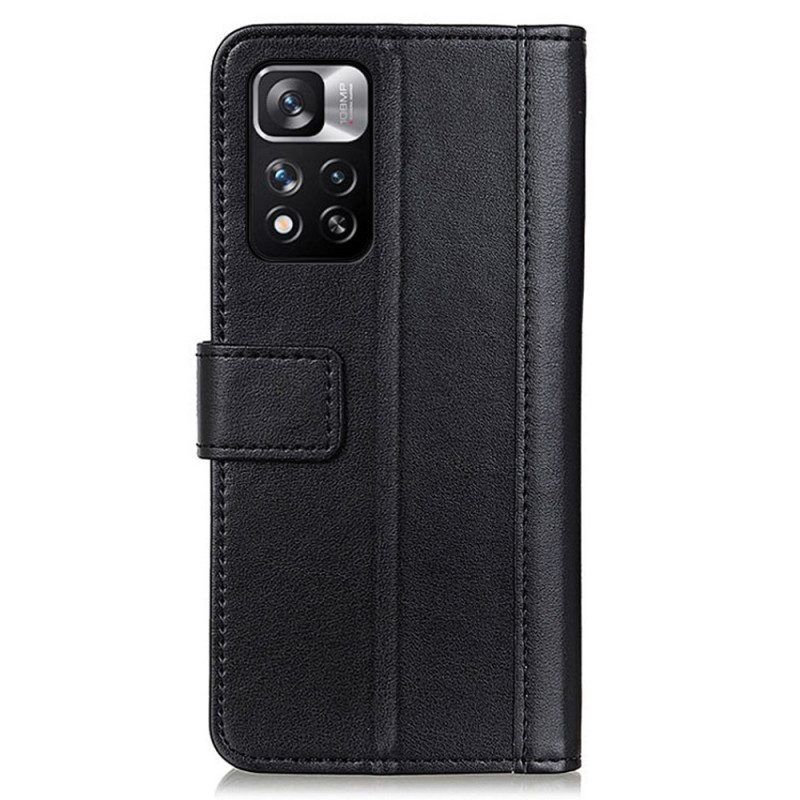 Flip Case Für Xiaomi Redmi Note 11 Pro Plus 5G Leder-styling