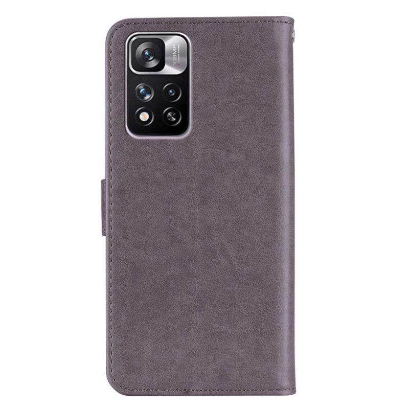 Flip Case Für Xiaomi Redmi Note 11 Pro Plus 5G Mandala-eule