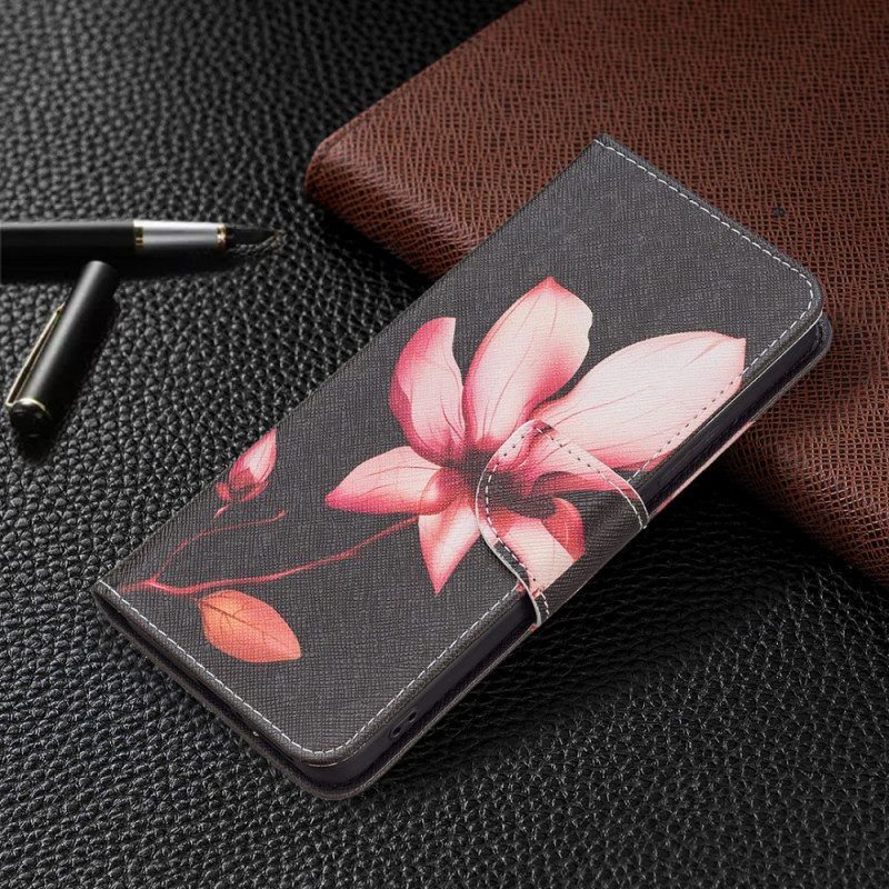 Flip Case Für Xiaomi Redmi Note 11 Pro Plus 5G Pinke Blume