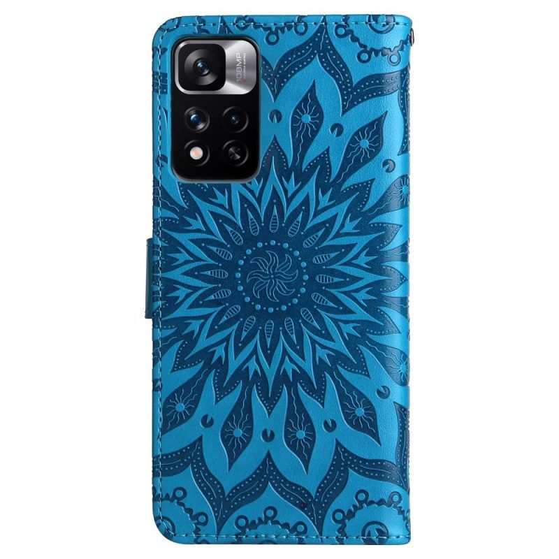 Flip Case Für Xiaomi Redmi Note 11 Pro Plus 5G Sonnenblume