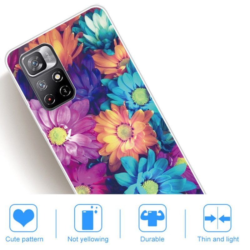 Handyhülle Für Xiaomi Redmi Note 11 Pro Plus 5G Flexible Blumen