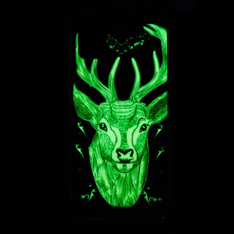 Hülle Für Xiaomi Redmi Note 11 Pro Plus 5G Fluoreszierender Majestätischer Hirsch