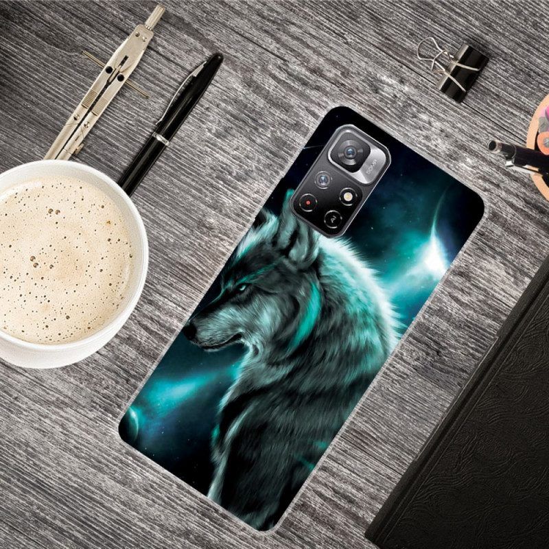 Hülle Für Xiaomi Redmi Note 11 Pro Plus 5G Silikonwolf