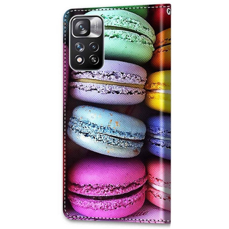 Lederhüllen Für Xiaomi Redmi Note 11 Pro Plus 5G Macarons