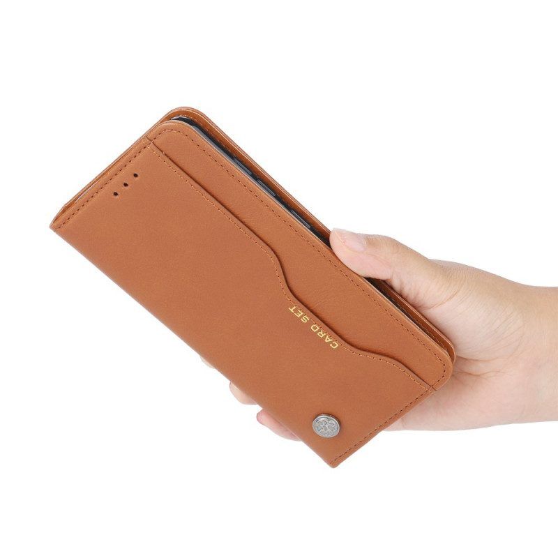 Schutzhülle Für Xiaomi Redmi Note 11 Pro Plus 5G Flip Case Kartenhalter Aus Kunstleder