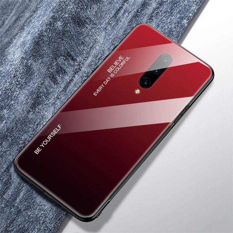 Hülle Für OnePlus 7 Pro Rot Verzinkte Farbe