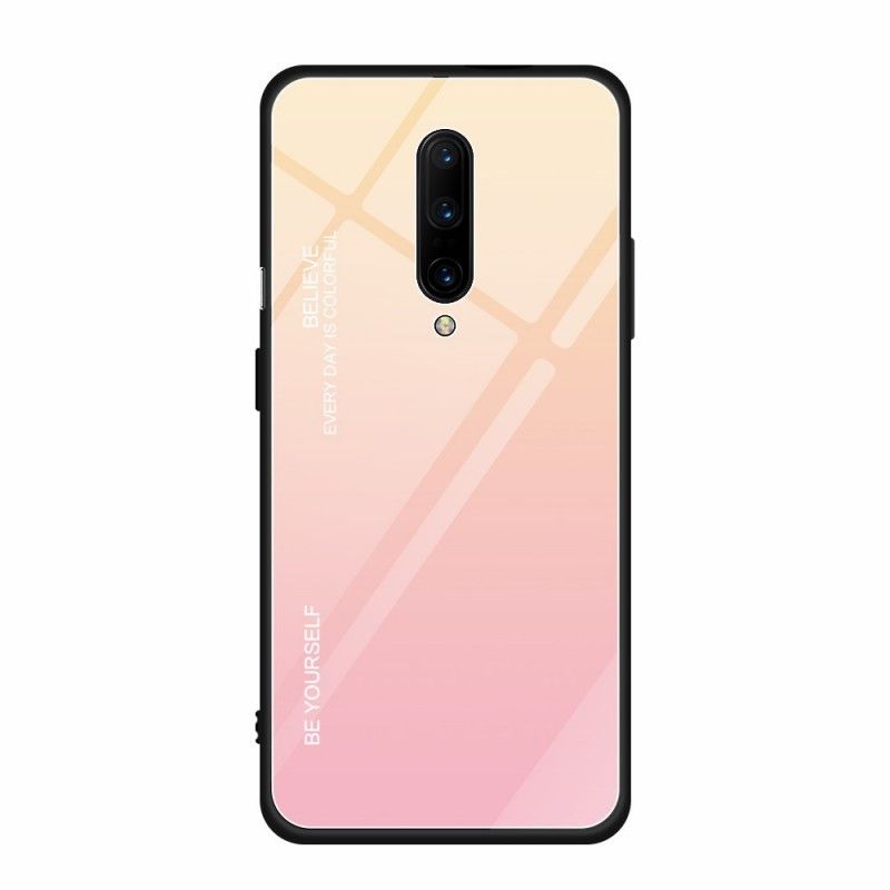 Hülle Für OnePlus 7 Pro Rot Verzinkte Farbe