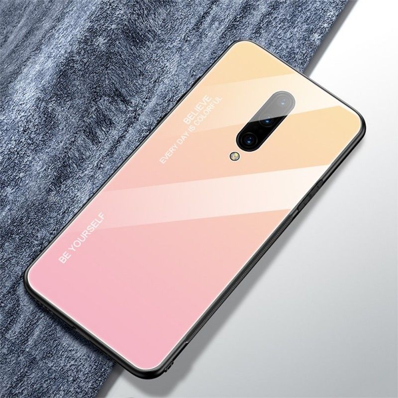 Hülle Für OnePlus 7 Pro Rot Verzinkte Farbe