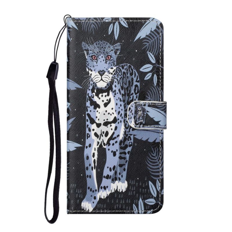 Lederhüllen Honor 10X Lite Handyhülle Leopard Mit Tanga