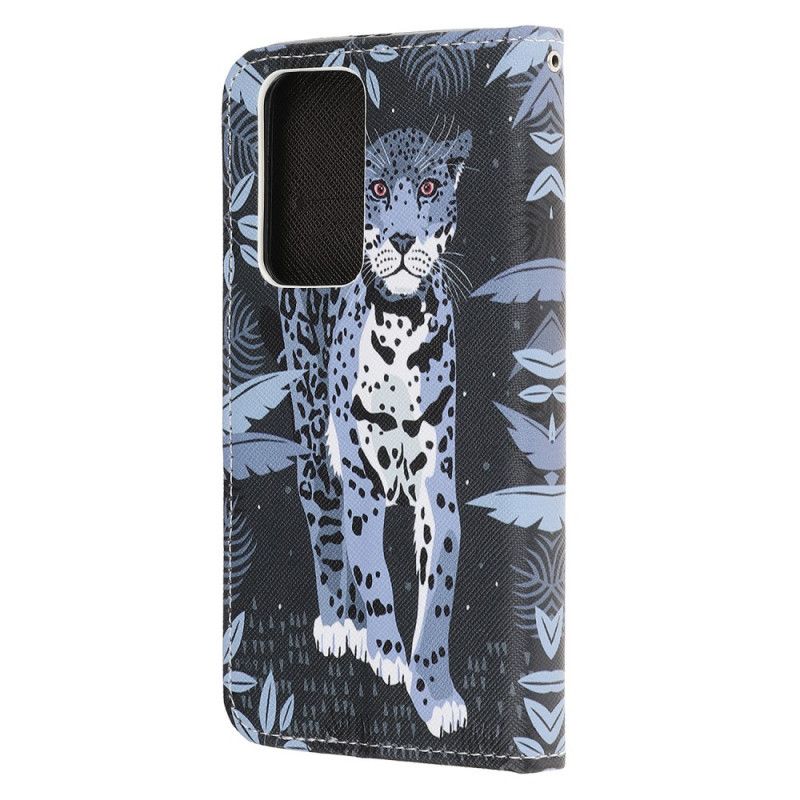 Lederhüllen Honor 10X Lite Handyhülle Leopard Mit Tanga