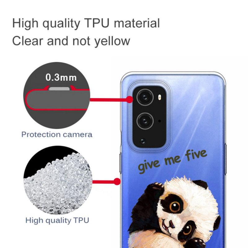 Hülle OnePlus 9 Pro Handyhülle Panda. Gib Mir Fünf