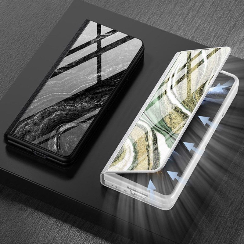 Handyhülle Für Samsung Galaxy Z Fold 4 Gkk Marmorwellen