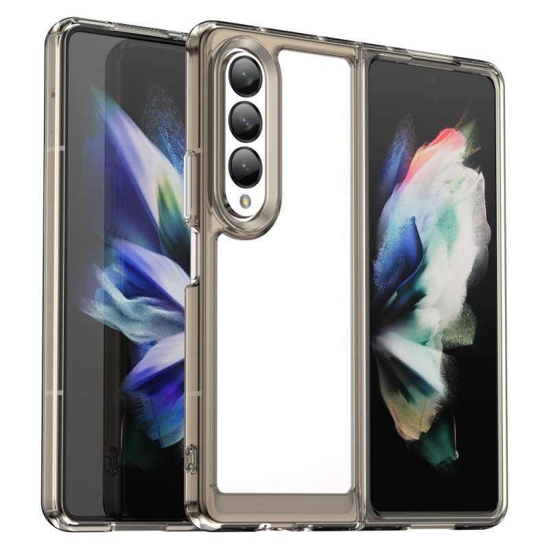 Handyhülle Für Samsung Galaxy Z Fold 4 Transparente Farbige Kanten