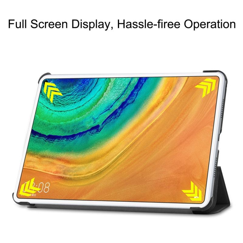 Smart Case Huawei MatePad Pro Schwarz Klassisches Kunstleder