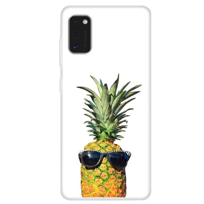 Hülle Samsung Galaxy A41 Handyhülle Transparente Ananas Mit Gläsern