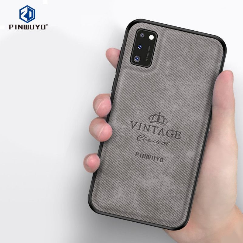 Hülle Samsung Galaxy A41 Schwarz Ehrenwerter Vintage Pinwuyo