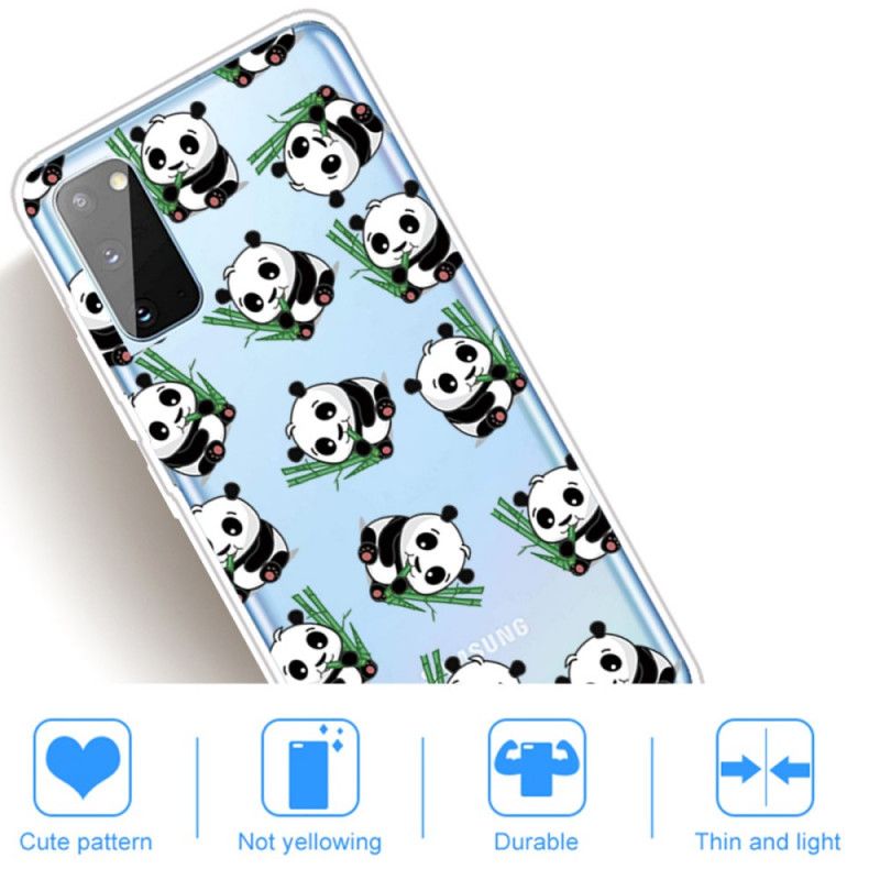 Hülle Samsung Galaxy A41 Top-Spaß-Pandas