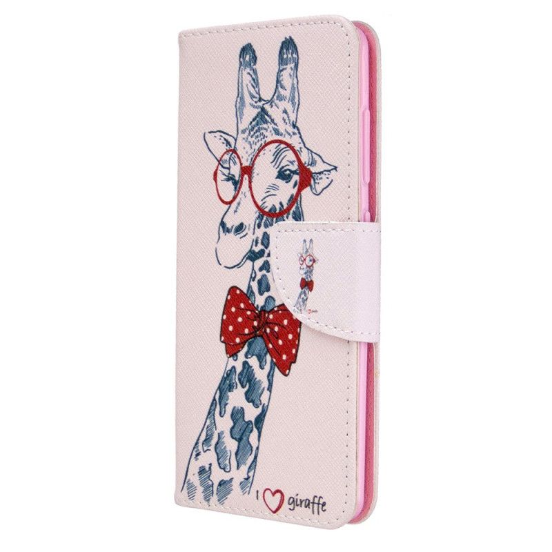 Lederhüllen Samsung Galaxy A41 Nerd-Giraffe