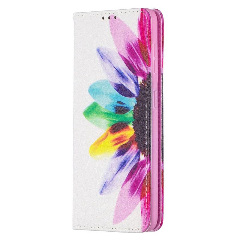 Flip Case Für Samsung Galaxy S21 5G Aquarellblume