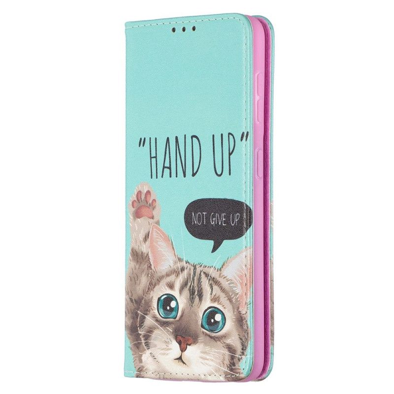 Flip Case Für Samsung Galaxy S21 5G Hand Hoch