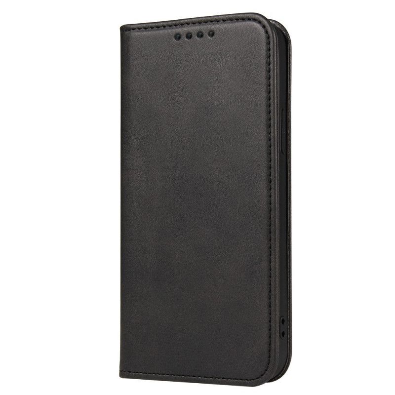 Flip Case Samsung Galaxy S21 5G Schwarz Business-Style-Ledereffekt