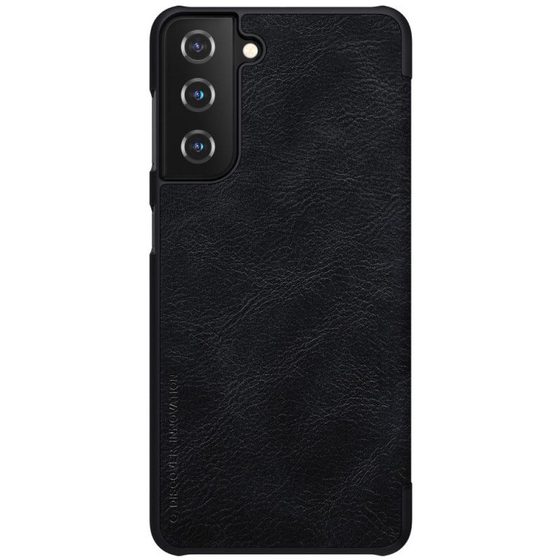 Flip Case Samsung Galaxy S21 5G Schwarz Handyhülle Nillkin-Qin-Serie