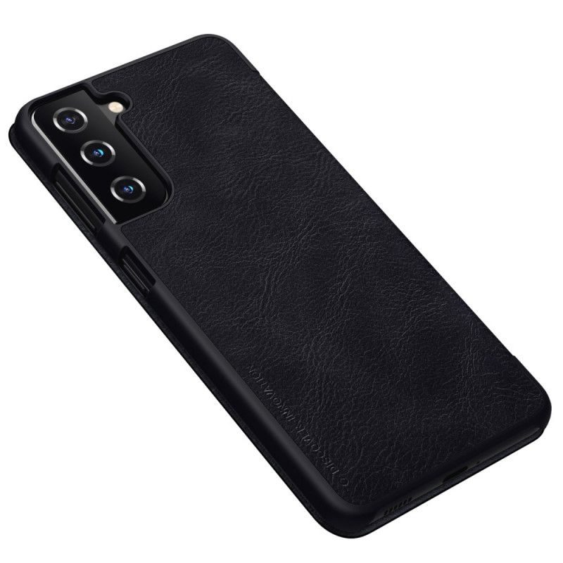 Flip Case Samsung Galaxy S21 5G Schwarz Handyhülle Nillkin-Qin-Serie