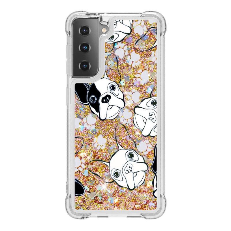 Hülle Samsung Galaxy S21 5G Handyhülle Herr Hundeglitter