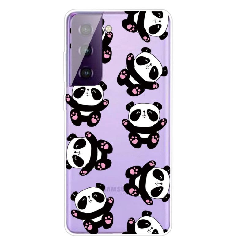 Hülle Samsung Galaxy S21 5G Top-Spaß-Pandas