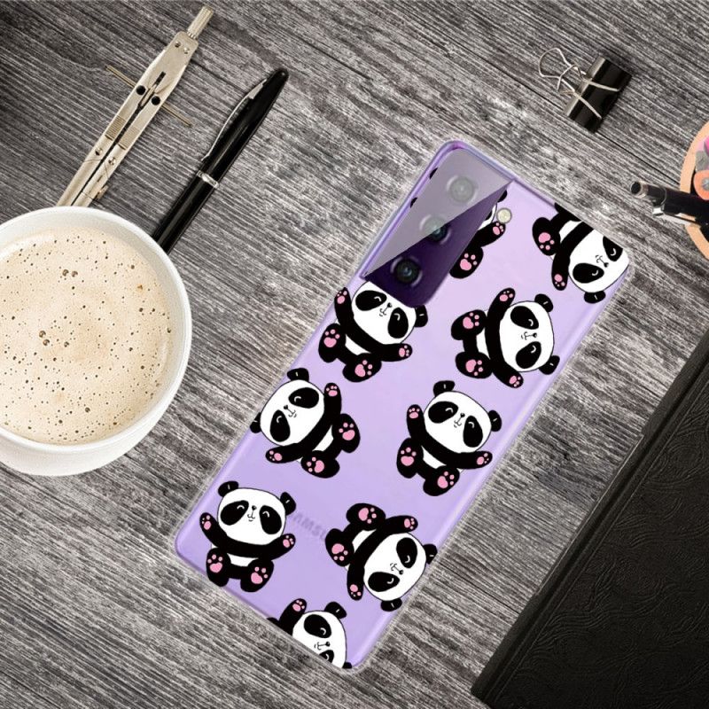 Hülle Samsung Galaxy S21 5G Top-Spaß-Pandas