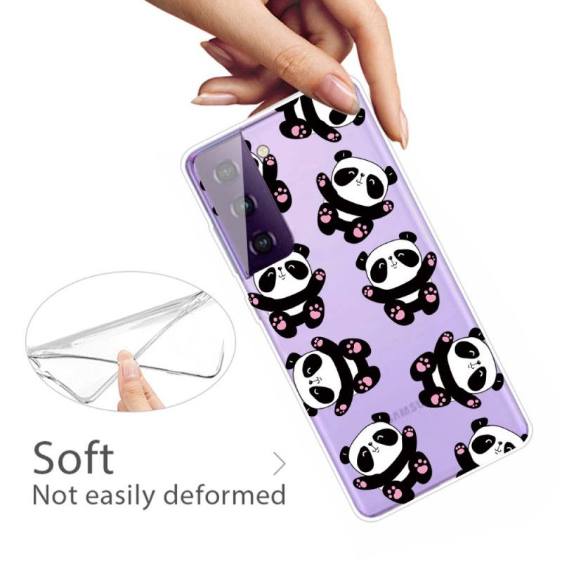 Hülle Samsung Galaxy S21 5G Top-Spaß-Pandas