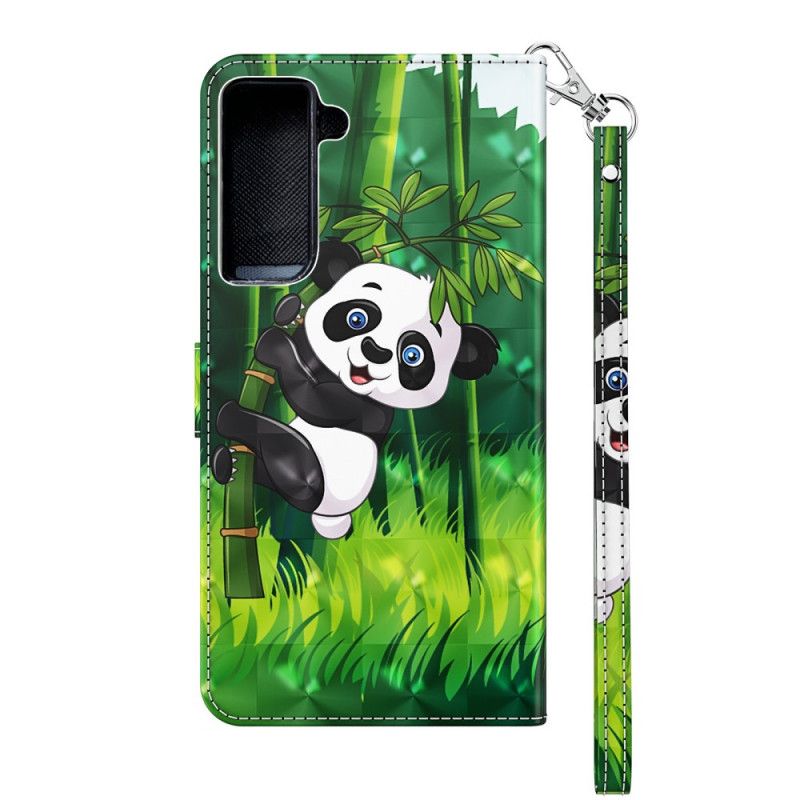 Lederhüllen Für Samsung Galaxy S21 5G Panda Und Bambus